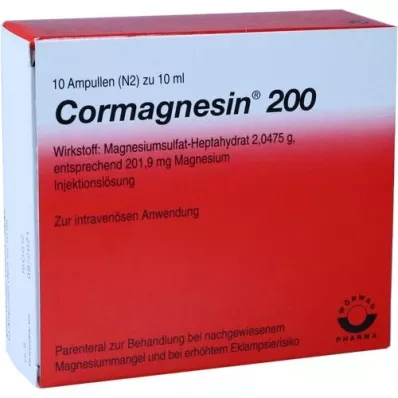 CORMAGNESIN 200 ampulla, 10X10 ml