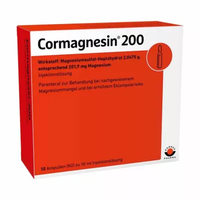 CORMAGNESIN 200 ampulla, 10X10 ml