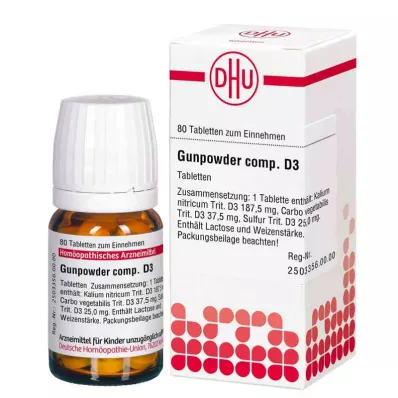 GUNPOWDER comp.D 3 tabletta, 80 db