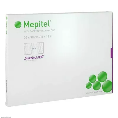 MEPITEL Szilikonhálós kötszer 20x30 cm steril, 5 db