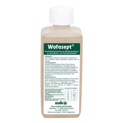 WOFASEPT Műszer- és felületfertőtlenítés, 250 ml