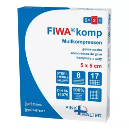 MULLKOMPRESSEN 5x5 cm steril 8x, 5X2 St