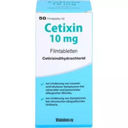 CETIXIN 10 mg filmtabletta, 50 db