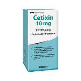 CETIXIN 10 mg filmtabletta, 50 db