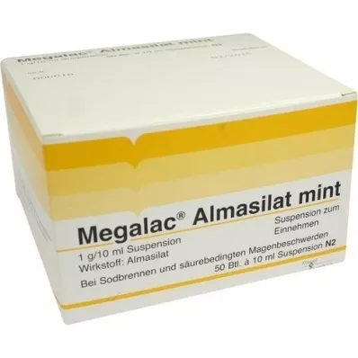 MEGALAC Almasilate menta szuszpenzió, 50X10 ml