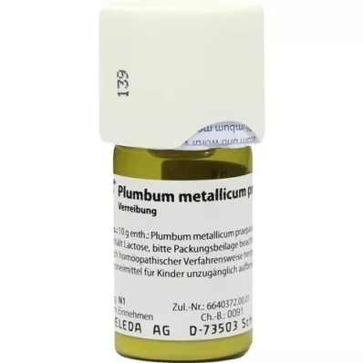 PLUMBUM METALLICUM praep. D 6 trituráció, 20 g