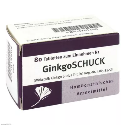 GINKGOSCHUCK tabletta, 80 db