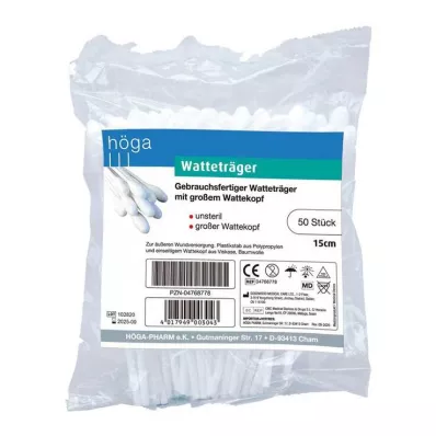 Pamut betét 15 cm nagy pamut fejjel, 50 db