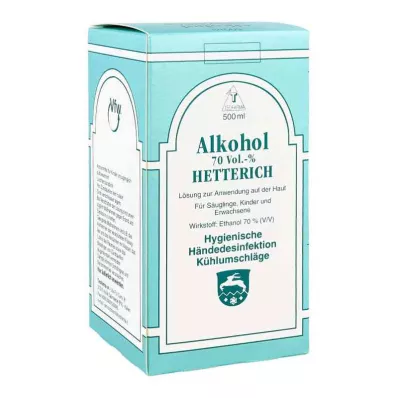 ALKOHOL 70 % V/V Hetterich, 500 ml