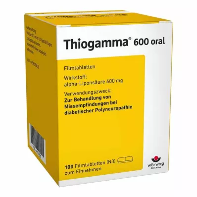 Thiogamma 600 belsőleges filmtabletta, 100 db Thiogamma 600 belsőleges filmtabletta, 100 db