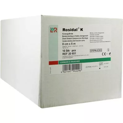 Rosidal K kötszer 8cmx5m steri, 10 db Rosidal K kötszer 8cmx5m steri, 10 db