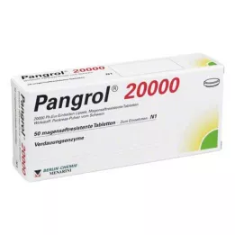 PANGROL 20 000 bélsavmentes tabletta, 50 db
