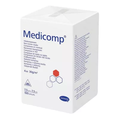 MEDICOMP Nem szőtt komp. nem steril 7,5x7,5 cm 4 rétegű, 100 db MEDICOMP Nem szőtt komp. nem steril 7,5x7,5 cm 4 rétegű, 100 db