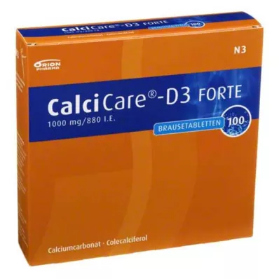 CALCICARE D3 forte pezsgőtabletta, 100 db