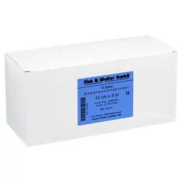 KOMPRESSIONS BINDE 12cmx5m w.short pull skin, 10 db