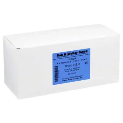 KOMPRESSIONS BINDE 12cmx5m w.short pull skin, 10 db