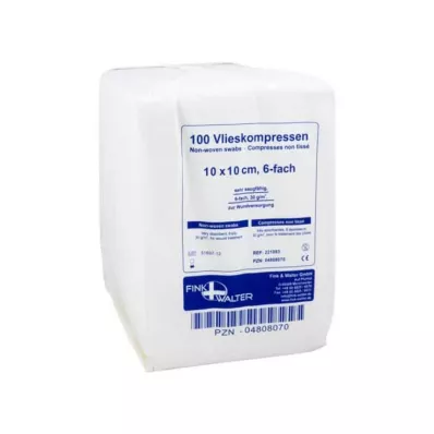 VLIESKOMPRESSEN 10x10 cm nem steril 6x, 100 db