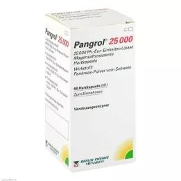 PANGROL 25.000 kemény kupak bélsavval bevont pellettel, 50 db