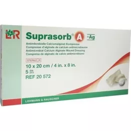 SUPRASORB A+Ag Antimik.Cal.Alginat Kompr.10x20 cm, 5 db