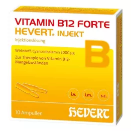 VITAMIN B12 HEVERT forte injekciós ampullák, 10X2 ml