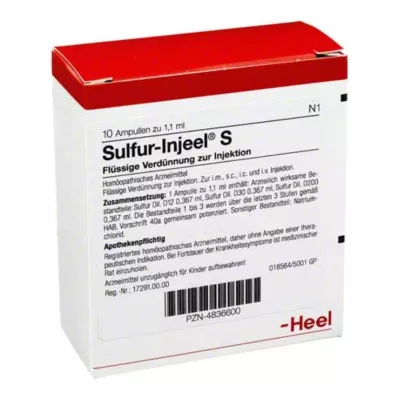 SULFUR INJEEL S Ampullák, 10 db SULFUR INJEEL S Ampullák, 10 db