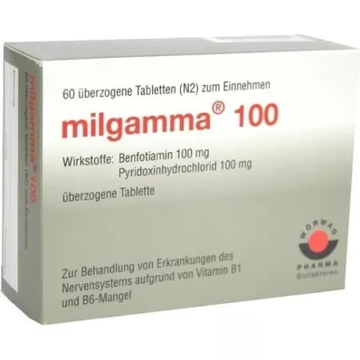 MILGAMMA 100 mg bevont tabletta, 60 db