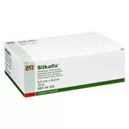 SILKAFIX Ragasztógipsz 2,5 cm x 9,2 m kartonmag, 12 db