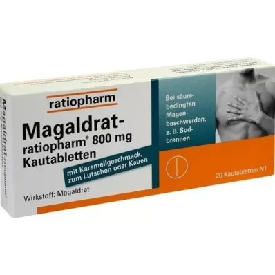 MAGALDRAT-ratiopharm 800 mg tabletta, 20 db