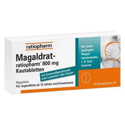Magaldrat-ratiopharm® 800 mg rágótabletta, 20 db