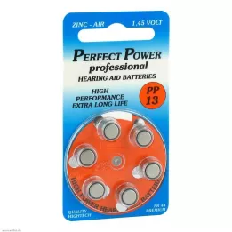BATTERIEN f.hallókészülékek Power PP13, 6 db