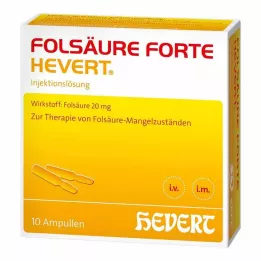 FOLSÄURE HEVERT forte ampullák, 10X2 ml