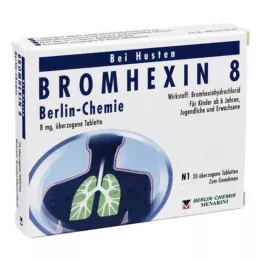 BROMHEXIN 8 Berlin Chemie bevont tabletta, 20 db