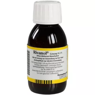 RIVANOL 0,1%-os oldat, 100 ml