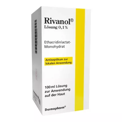 RIVANOL 0,1%-os oldat, 100 ml
