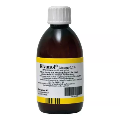 Rivanol oldat 0,1%, 300 ml