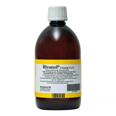 RIVANOL 0,1%-os oldat, 500 ml