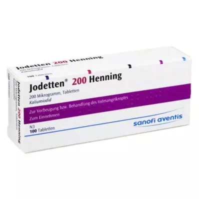 JODETTEN 200 Henning tabletta, 100 db