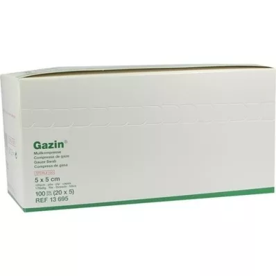 GAZIN Géz komp.5x5 cm steril 12x, 20X5 db