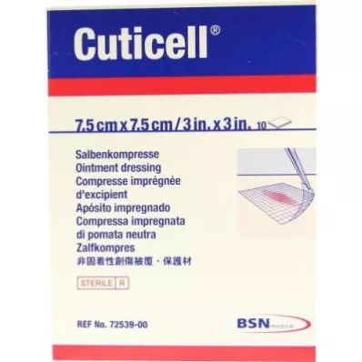 CUTICELL 7,5x7,5 cm-es kenőcsös borogatás, 10 db