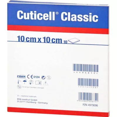 CUTICELL Klasszikus sebgéz 10x10 cm, 100 db