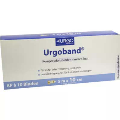 URGOBAND Rövid feszítőkötés 10 cmx5 m, 10 db