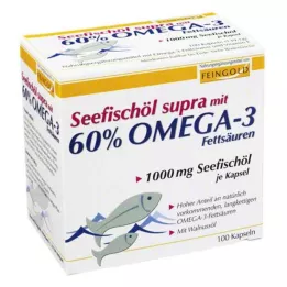 SEEFISCHÖL Supra 60% omega-3 zsírsavval lágy kapszula, 100 db