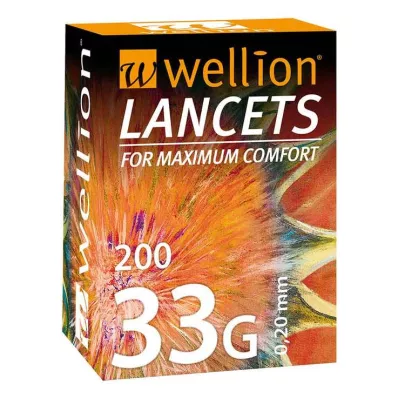 Wellion Lancets 33 G, 200 db