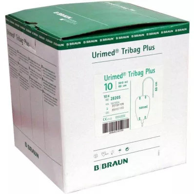 URIMED Tribag Plus vizelettartó hüvely 500ml 50cm ster., 10 db