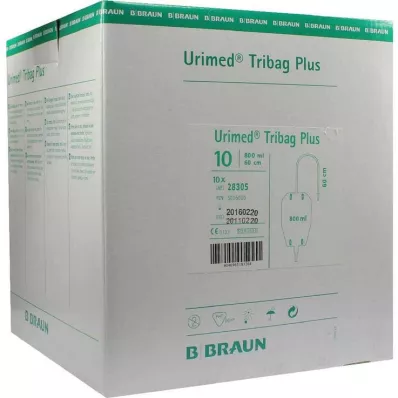 URIMED Tribag Plus vizelettartó hüvely 800ml 60cm ster., 10 db