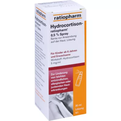 HYDROCORTISON-ratiopharm 0,5%-os spray, 30 ml