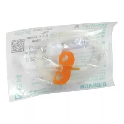 VENOFIX A Vénás pálca 25 G 0,5 mm narancssárga, 1 db