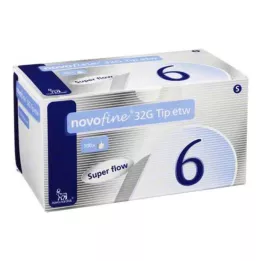 NOVOFINE 6 mm-es kanülök 32 G Tip sth, 100 db