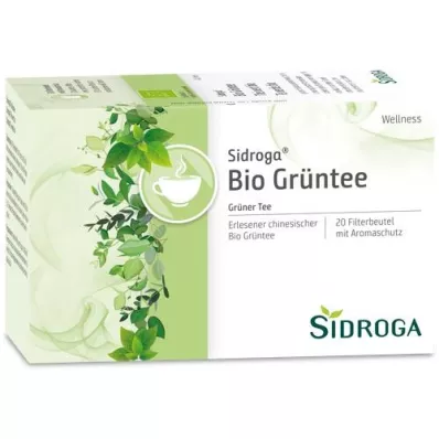 SIDROGA Wellness zöld tea szűrőzacskó, 20X1.7 g