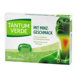 TANTUM VERDE 3 mg-os menta ízű cukortabletta, 20 db